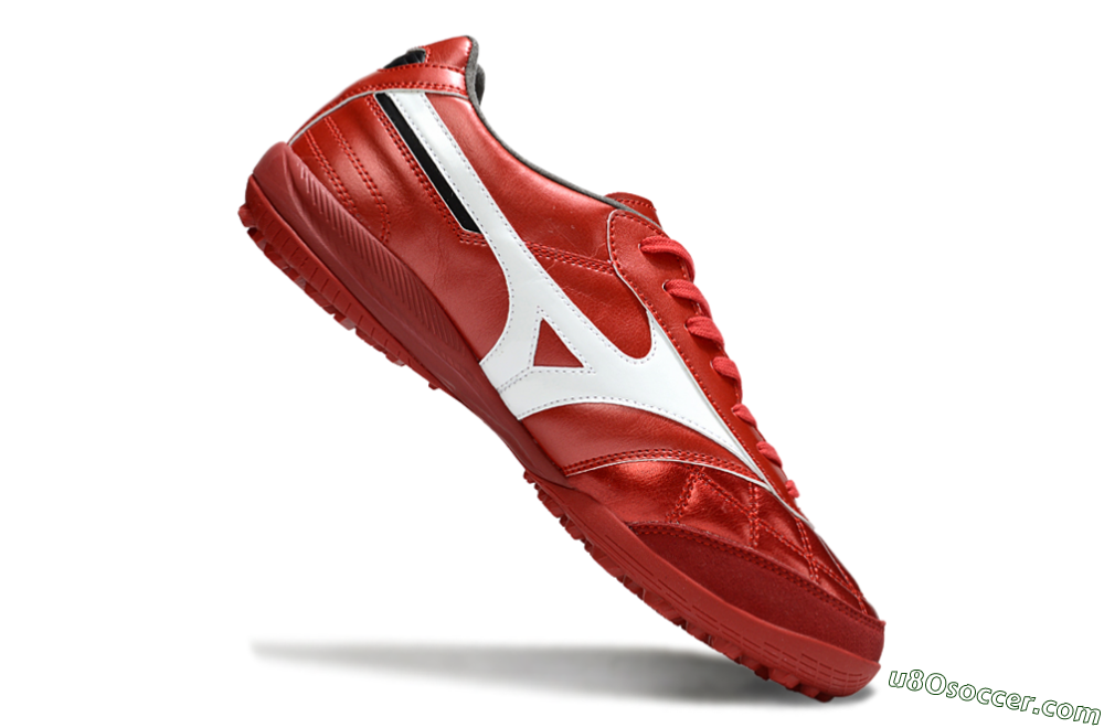 Mizuno Morelia Neo 4 TF Artificial Turf Soccer Shoes - Red/White/Black 4