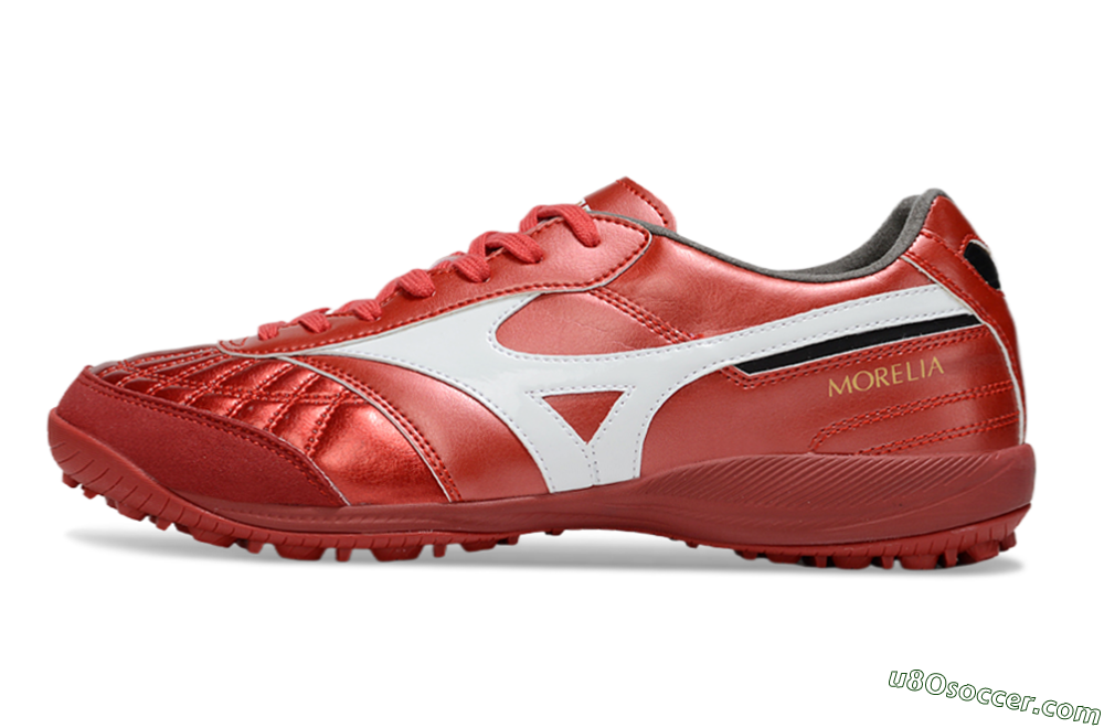 Mizuno Morelia Neo 4 TF Artificial Turf Soccer Shoes - Red/White/Black 2