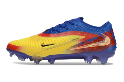 Nike Phantom 6 Elite Low FG Firm Ground Soccer Cleats - Yellow/Red/Blue