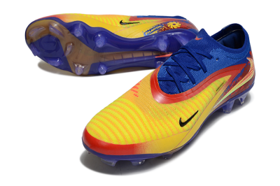 Nike Phantom 6 Elite Low FG Firm Ground Soccer Cleats - Yellow/Red/Blue
