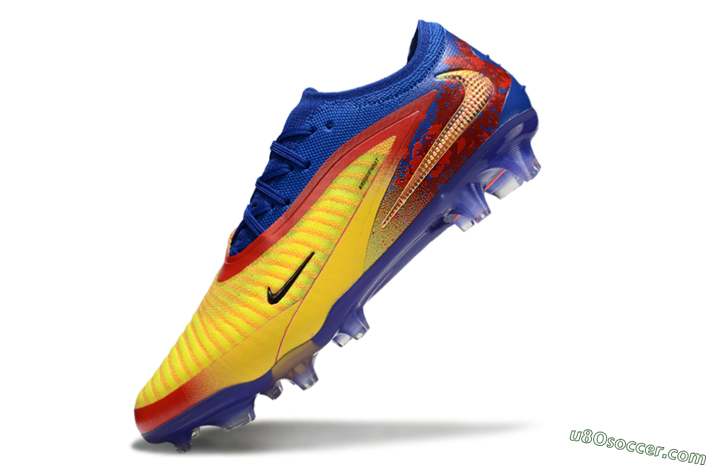 Nike Phantom 6 Elite Low FG Firm Ground Soccer Cleats - Yellow/Red/Blue 5