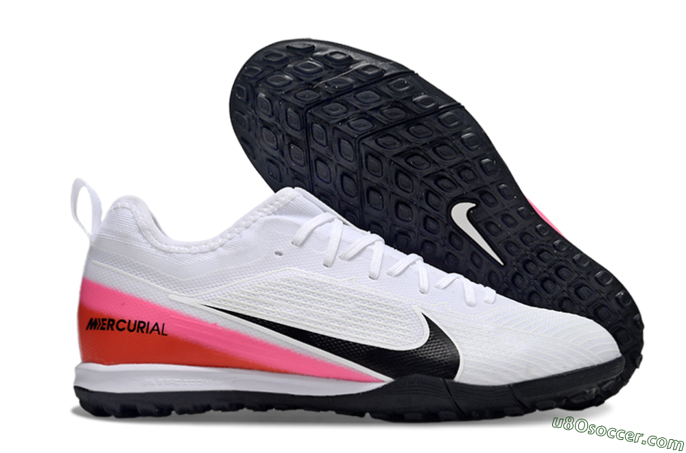 Nike Air Zoom Mercurial Vapor 16 Pro TF Artificial Turf Soccer Shoes - White/Black/Pink 1
