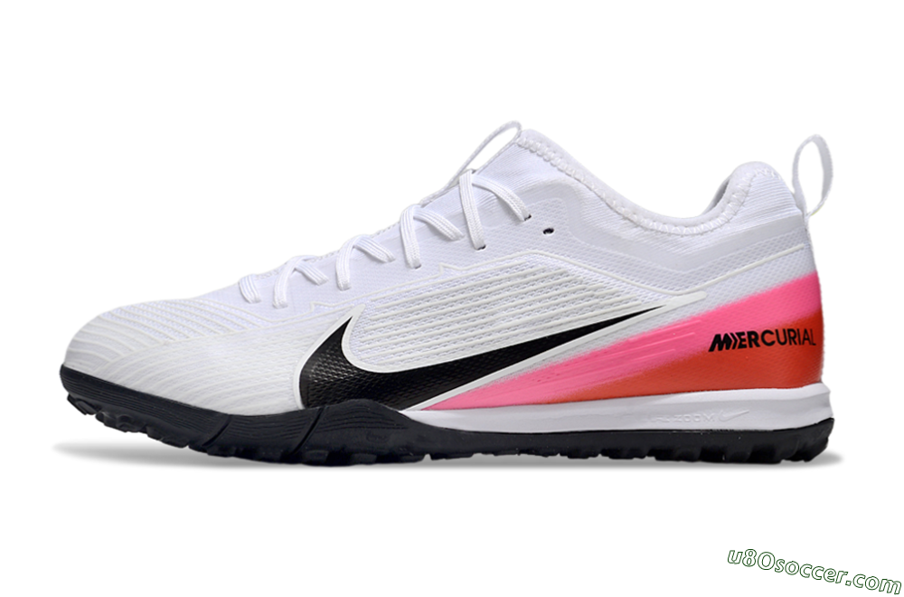 Nike Air Zoom Mercurial Vapor 16 Pro TF Artificial Turf Soccer Shoes - White/Black/Pink 2
