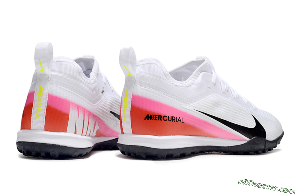 Nike Air Zoom Mercurial Vapor 16 Pro TF Artificial Turf Soccer Shoes - White/Black/Pink 6