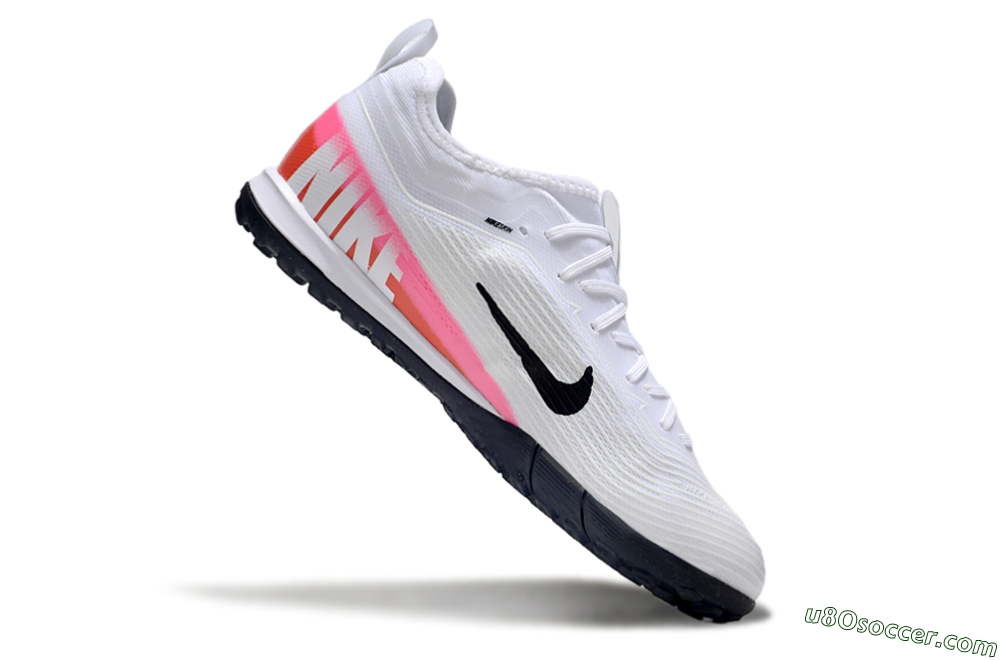 Nike Air Zoom Mercurial Vapor 16 Pro TF Artificial Turf Soccer Shoes - White/Black/Pink 4