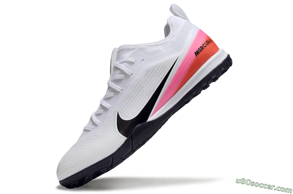 Nike Air Zoom Mercurial Vapor 16 Pro TF Artificial Turf Soccer Shoes - White/Black/Pink 5