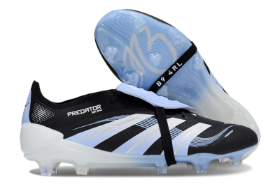 Adidas Predator 25 Elite Foldover Tongue FG Firm Ground Soccer Cleats - Black/Jade/White