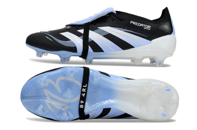 Adidas Predator 25 Elite Foldover Tongue FG Firm Ground Soccer Cleats - Black/Jade/White