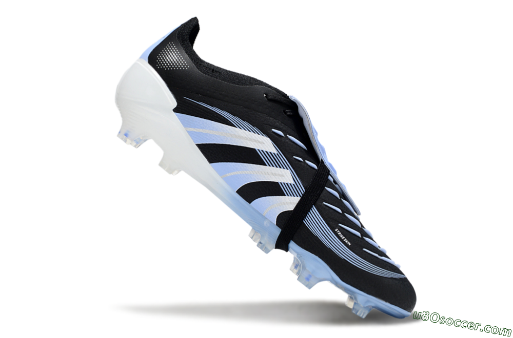 Adidas Predator 25 Elite Foldover Tongue FG Firm Ground Soccer Cleats - Black/Jade/White 4