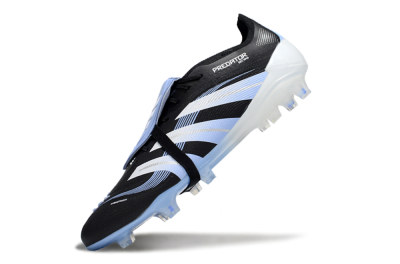 Adidas Predator 25 Elite Foldover Tongue FG Firm Ground Soccer Cleats - Black/Jade/White