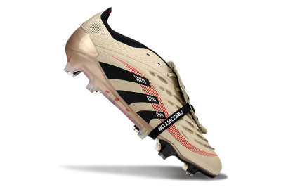 Adidas Predator 25 Elite Foldover Tongue FG Firm Ground Soccer Cleats - Gold/Black/White