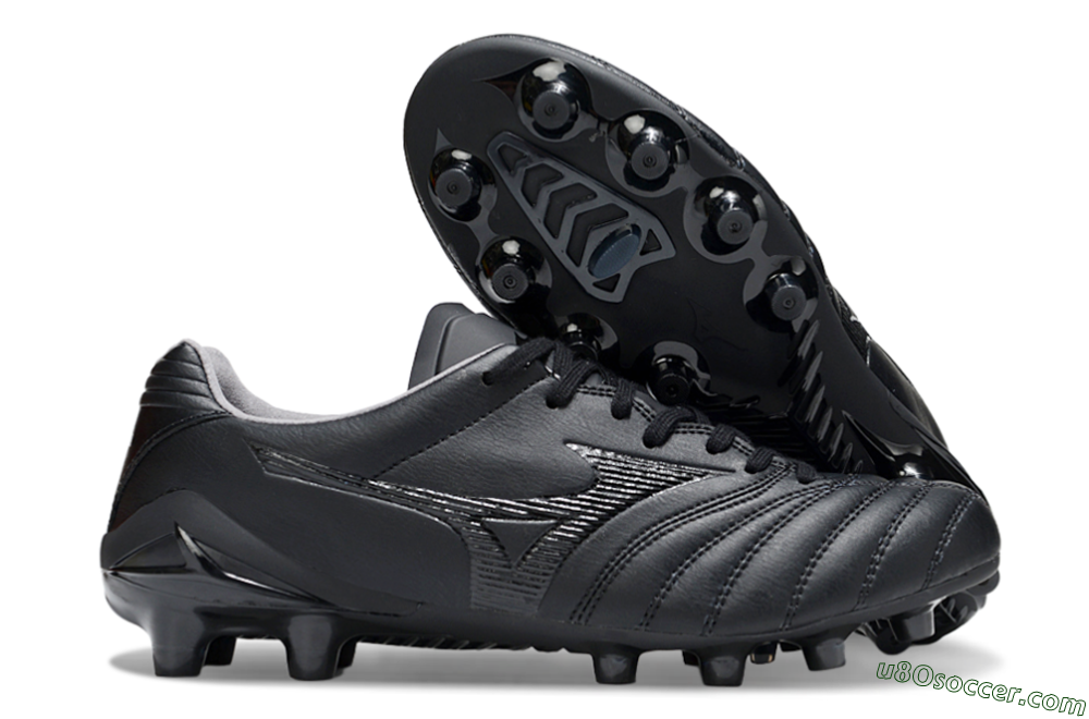 Mizuno Morelia Neo 4 FG Firm Ground Soccer Cleats - Black/Black 1