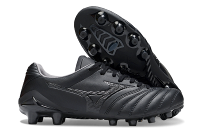 Mizuno Morelia Neo 4 FG Firm Ground Soccer Cleats - Black/Black