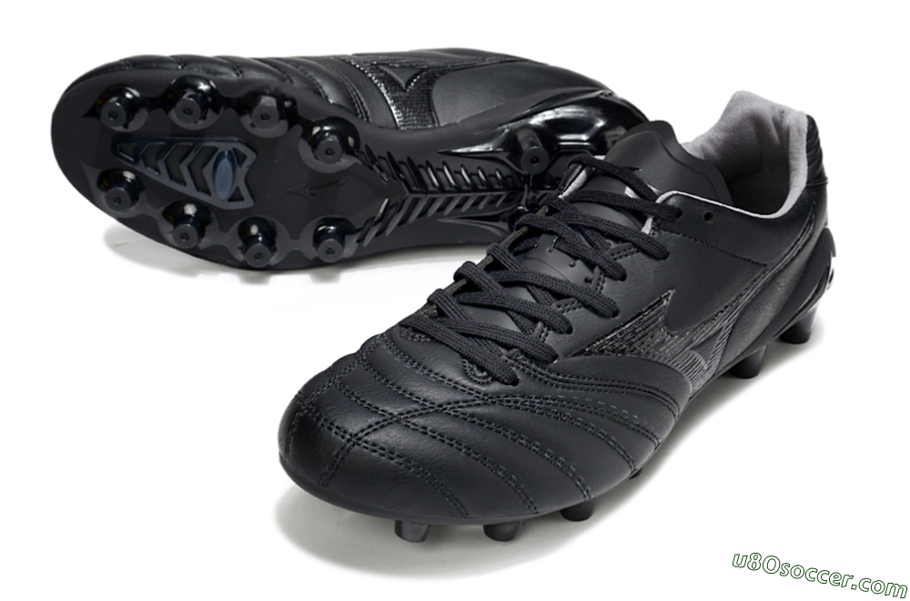 Mizuno Morelia Neo 4 FG Firm Ground Soccer Cleats - Black/Black 3