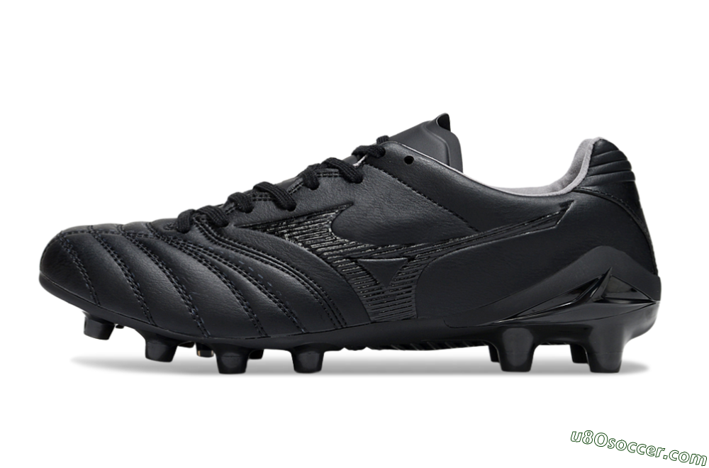 Mizuno Morelia Neo 4 FG Firm Ground Soccer Cleats - Black/Black 2