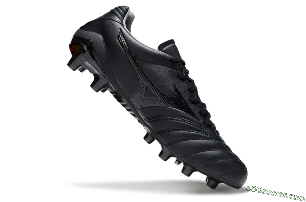 Mizuno Morelia Neo 4 FG Firm Ground Soccer Cleats - Black/Black 4