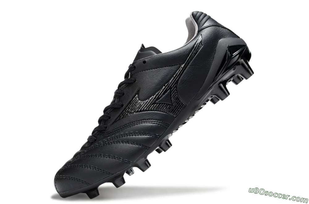 Mizuno Morelia Neo 4 FG Firm Ground Soccer Cleats - Black/Black 5