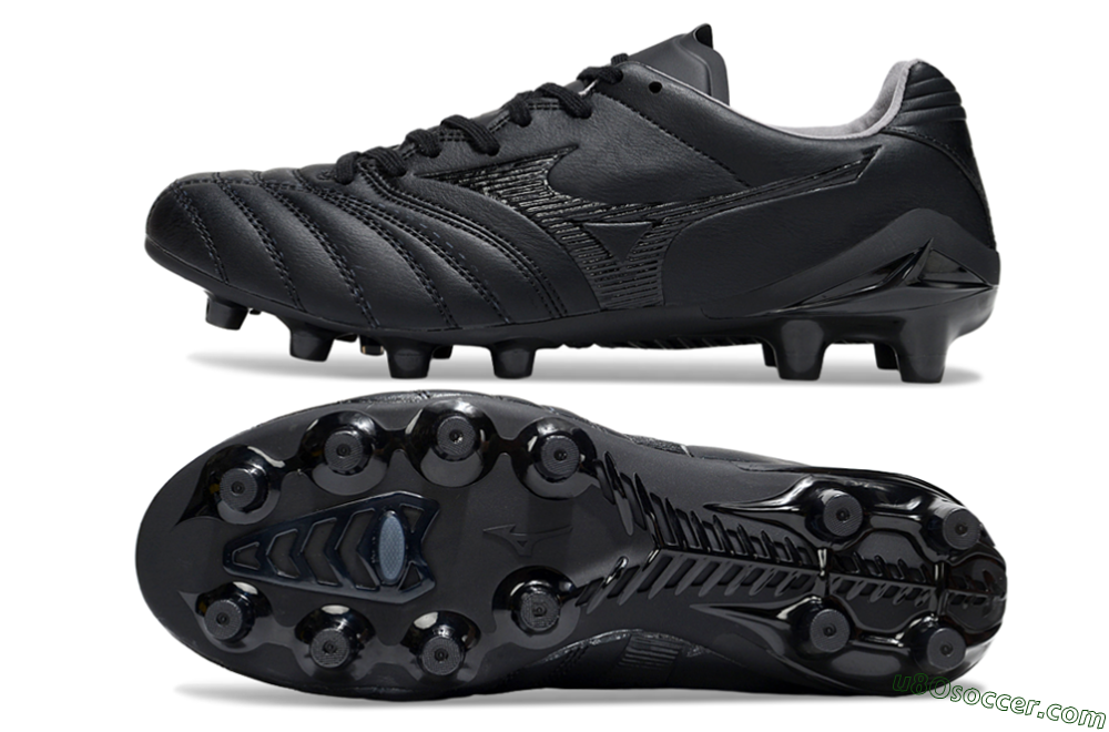 Mizuno Morelia Neo 4 FG Firm Ground Soccer Cleats - Black/Black 0