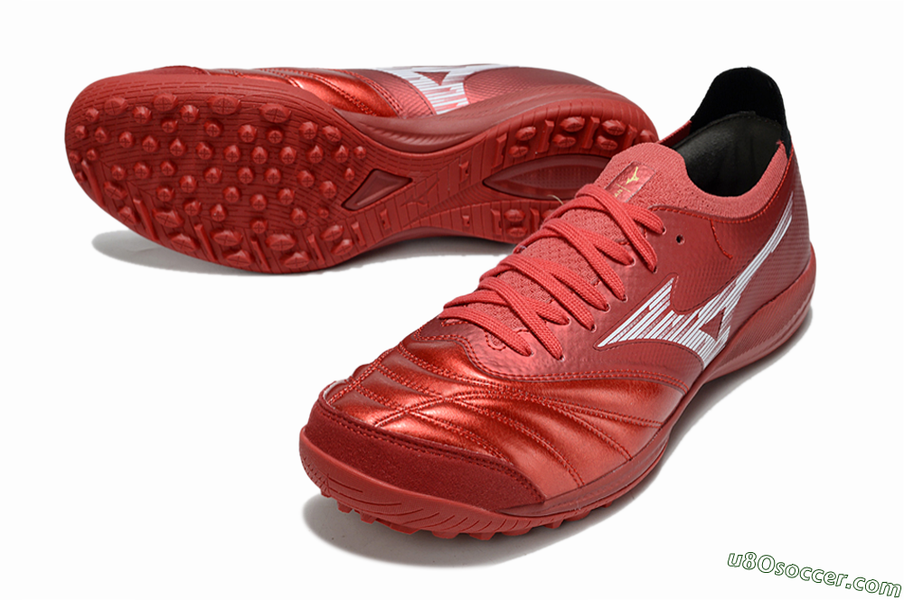 Mizuno Morelia Neo 4 TF Artificial Turf Soccer Shoes - Red/White/Black 3