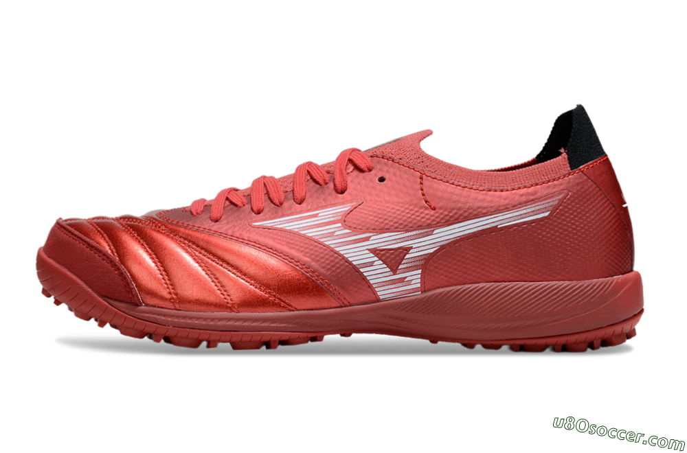 Mizuno Morelia Neo 4 TF Artificial Turf Soccer Shoes - Red/White/Black 2