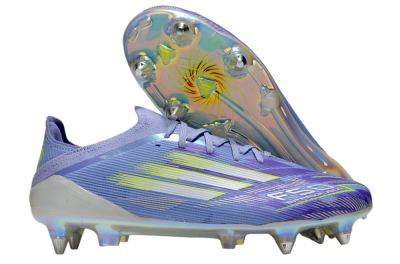 Adidas F50 Elite SG Soft Ground Soccer Cleats - Blue/Silver/Gold