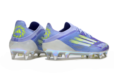 Adidas F50 Elite SG Soft Ground Soccer Cleats - Blue/Silver/Gold
