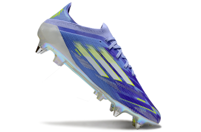 Adidas F50 Elite SG Soft Ground Soccer Cleats - Blue/Silver/Gold