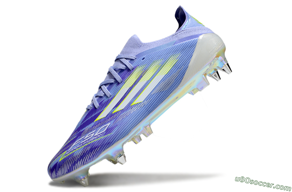 Adidas F50 Elite SG Soft Ground Soccer Cleats - Blue/Silver/Gold 5