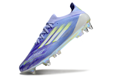 Adidas F50 Elite SG Soft Ground Soccer Cleats - Blue/Silver/Gold