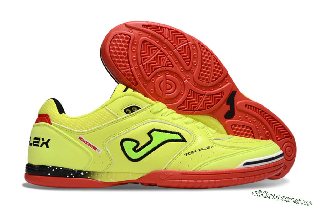 Joma Top Flex IC Indoor & Futsal Soccer Shoes - Yellow/Black/Red 1