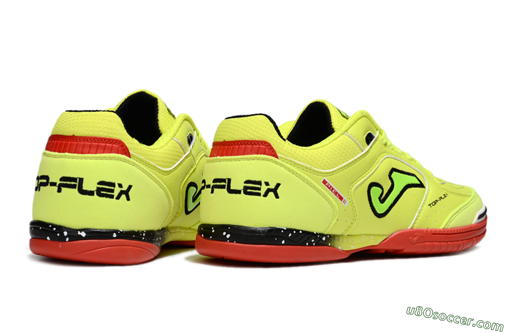Joma Top Flex IC Indoor & Futsal Soccer Shoes - Yellow/Black/Red 6