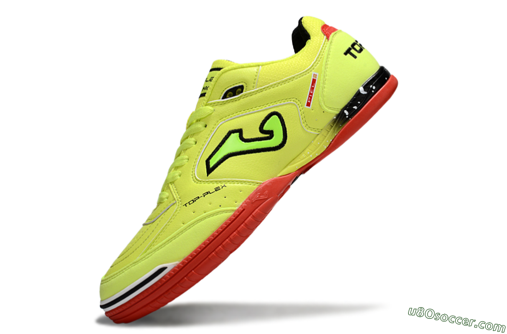 Joma Top Flex IC Indoor & Futsal Soccer Shoes - Yellow/Black/Red 5