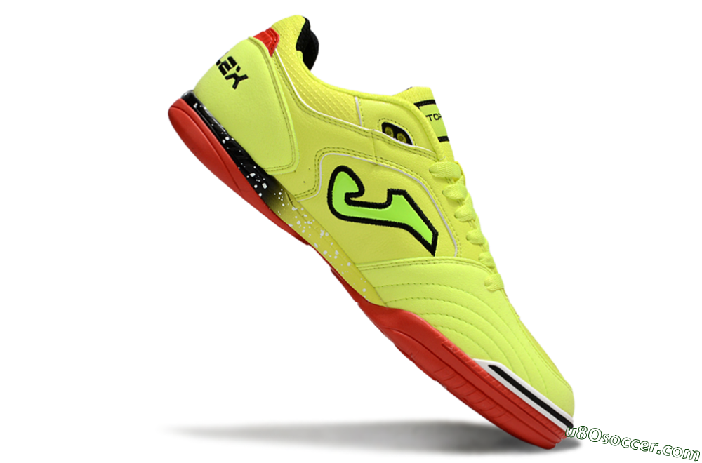 Joma Top Flex IC Indoor & Futsal Soccer Shoes - Yellow/Black/Red 4