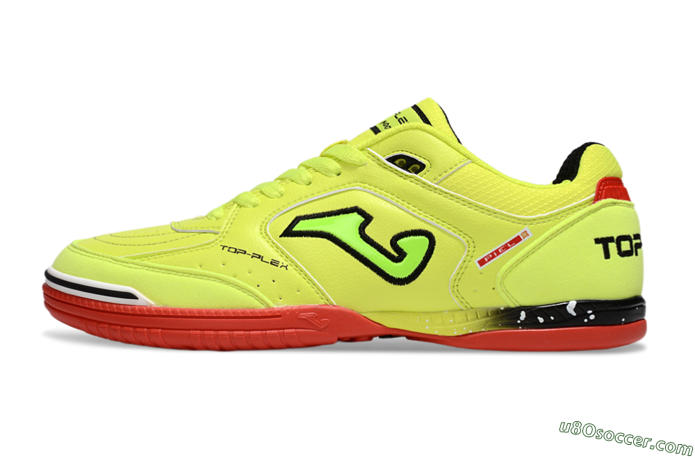 Joma Top Flex IC Indoor & Futsal Soccer Shoes - Yellow/Black/Red 2