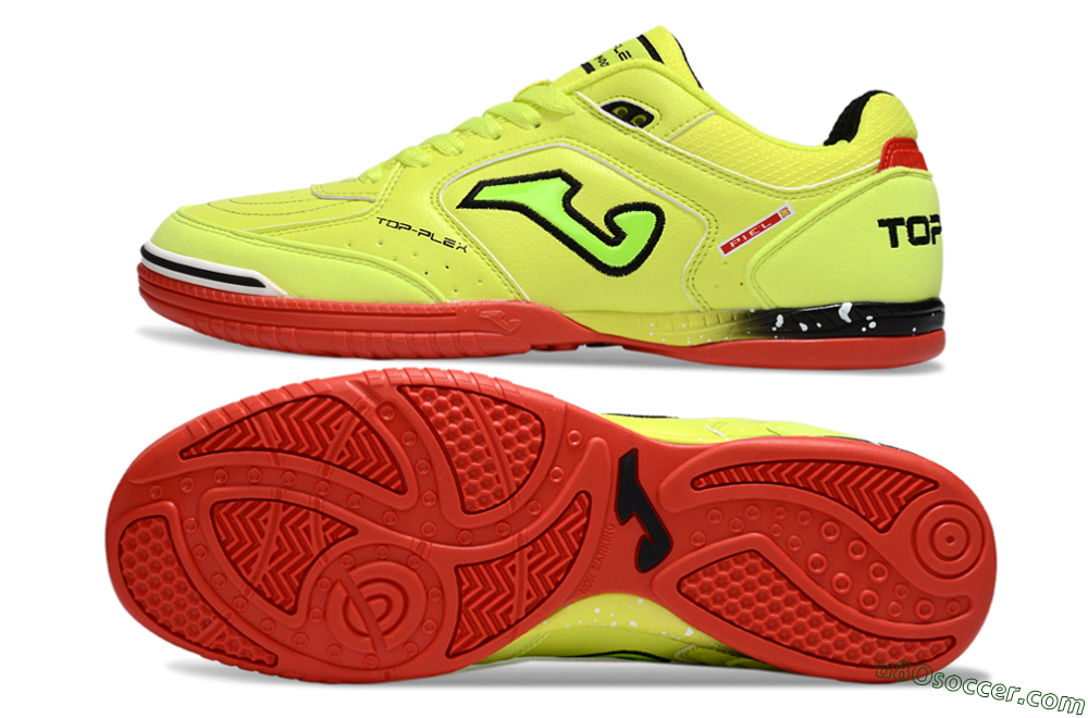 Joma Top Flex IC Indoor & Futsal Soccer Shoes - Yellow/Black/Red 0