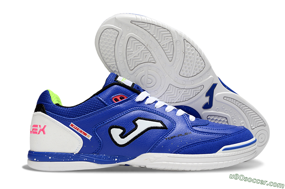 Joma Top Flex IC Indoor & Futsal Soccer Shoes - Blue/White/Red 1