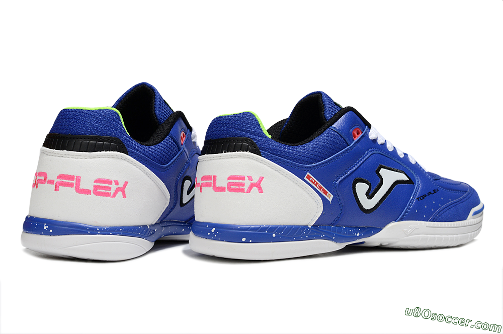 Joma Top Flex IC Indoor & Futsal Soccer Shoes - Blue/White/Red 6