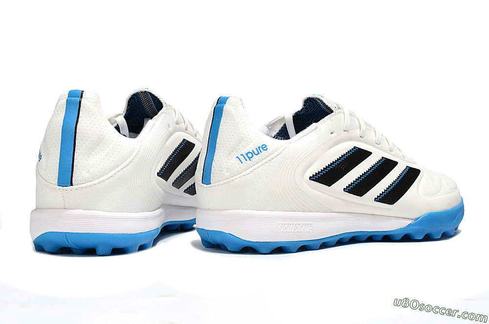 Adidas Copa 11 Pure TF Artificial Turf Soccer Shoes - White/Black/Blue 6