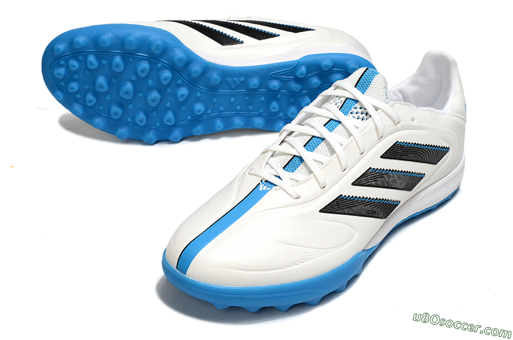 Adidas Copa 11 Pure TF Artificial Turf Soccer Shoes - White/Black/Blue 3