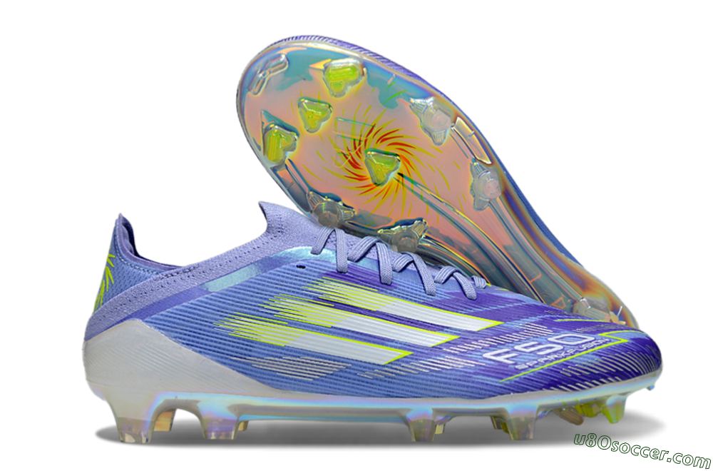 Adidas F50 Elite FG Firm Ground Soccer Cleats - Blue/Silver/Gold 1