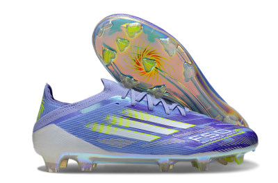 Adidas F50 Elite FG Firm Ground Soccer Cleats - Blue/Silver/Gold