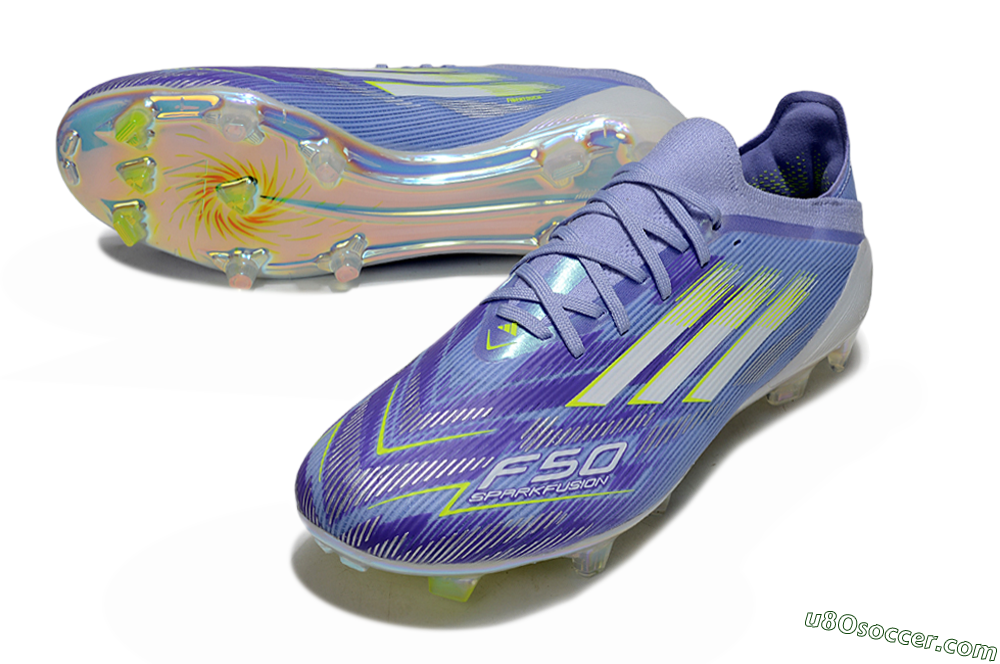 Adidas F50 Elite FG Firm Ground Soccer Cleats - Blue/Silver/Gold 3