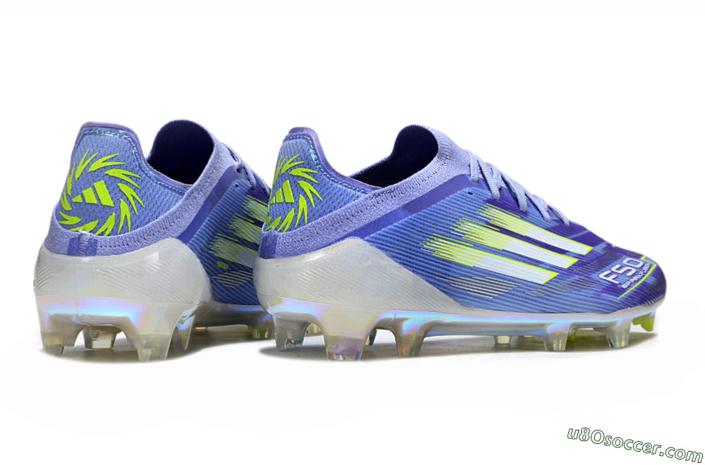 Adidas F50 Elite FG Firm Ground Soccer Cleats - Blue/Silver/Gold 6