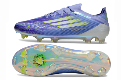 Adidas F50 Elite FG Firm Ground Soccer Cleats - Blue/Silver/Gold