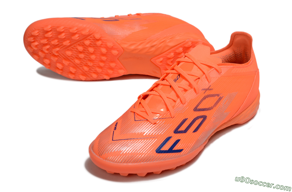 Adidas F50 Pro TF Artificial Turf Soccer Shoes - Red/Blue/Silver 3
