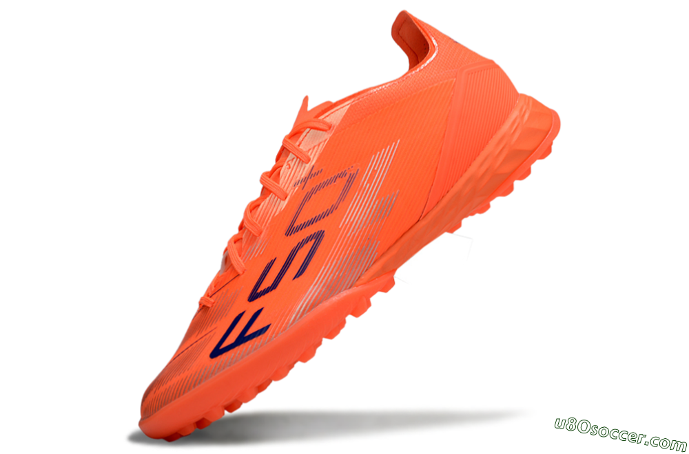 Adidas F50 Pro TF Artificial Turf Soccer Shoes - Red/Blue/Silver 5