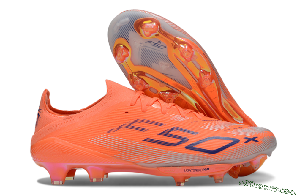 Adidas F50+ Lightstrike Pro FG Firm Ground Soccer Cleats - Red/Blue/Silver 1