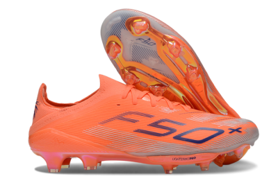 Adidas F50+ Lightstrike Pro FG Firm Ground Soccer Cleats - Red/Blue/Silver