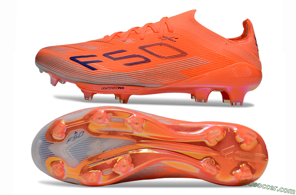 Adidas F50+ Lightstrike Pro FG Firm Ground Soccer Cleats - Red/Blue/Silver 0