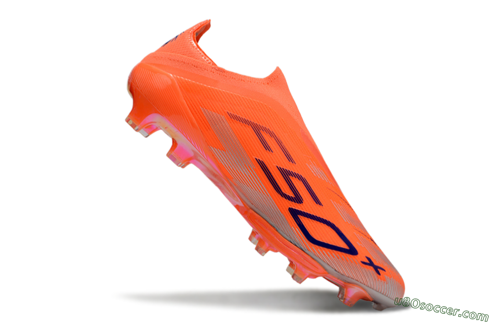 Adidas F50+ Lightstrike Pro Laceless FG Firm Ground Soccer Cleats - Red/Blue/Silver 4